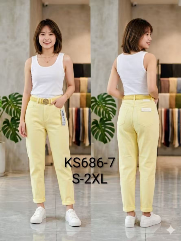 Spodnie damskie jeans Roz S-2XL, 1 Kolor Paczka 10 szt